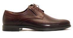 Wygodne brązowe półbuty męskie na szeroką stopę T222. Brązowe buty wizytowe męskie Modini Moda Męska, bez wzorów, ze skóry, bez obcasa, bez zapięcia. W wyprzedaży za 332.10 zł.