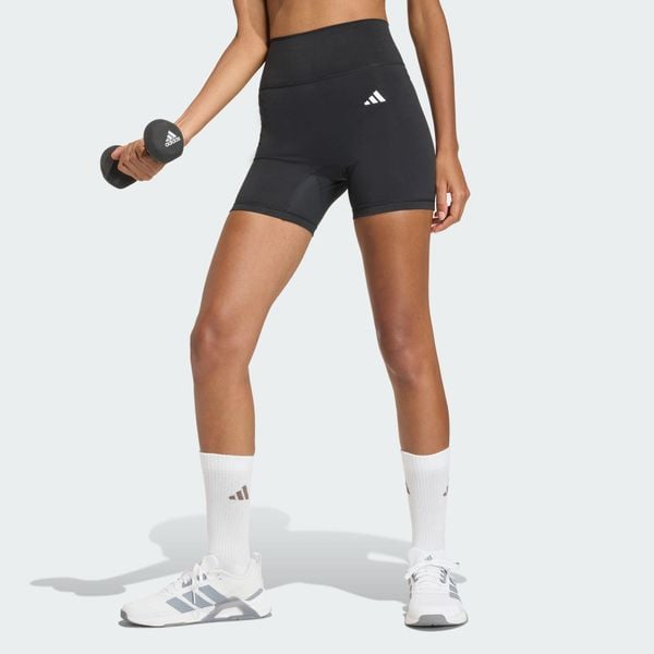 Krótkie legginsy Optime Essentials Workout. Czarne legginsy damskie Adidas, bez wzorów. Za 179.00 zł.