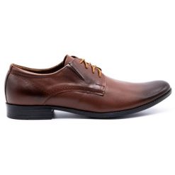 Olivier Buty męskie wizytowe 299T9LU brązowe. Brązowe buty wizytowe męskie bez wzorów, bez obcasa, bez zapięcia. Za 367.89 zł.