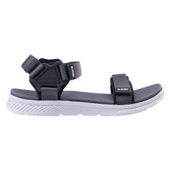 Sandały Hi-tec Hico 92800598382 czarne. Czarne sandały męskie na lato, bez wzorów, z poliesteru, wakacyjne, bez zapięcia. Za 159.25 zł.