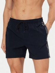 Calvin Klein Swimwear Szorty kąpielowe LV00N61002 Granatowy Regular Fit. Niebieskie kąpielówki męskie Calvin Klein Swimwear, bez wzorów, z syntetyku. Za 269.99 zł.