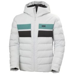 Kurtka puchowa Helly Hansen Bossanova. Szare kurtki sportowe męskie Helly Hansen, na zimę, m, bez wzorów, z materiału, z kapturem, narciarskie. Za 1,149.50 zł.