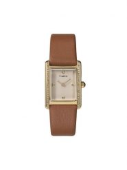 Timex Zegarek Hailey TW2W63900 Brązowy. Brązowe, analogowe zegarki damskie Timex. Za 499.99 zł.