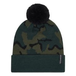 Oakley Czapka Printed Pom Beanie Fos901280-9Nq. Zielone czapki męskie Oakley, na zimę, bez wzorów. Za 96.99 zł.