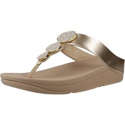 Sandały Fitflop Model Halo Bead Circle Kolor Beżowy. Brązowe sandały damskie Flip Flop, bez wzorów, z syntetyku, bez obcasa, bez zapięcia. Za 526.50 zł.