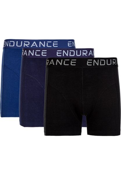 Bokserki Endurance Burke (x3). Czarne bokserki męskie Endurance, bez wzorów, z bawełny. Za 123.50 zł.