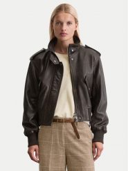 Marc O'Polo Kurtka skórzana 508 7018 73009 Brązowy Regular Fit. Brązowe kurtki damskie Marc O'Polo, bez wzorów, ze skóry, bez kaptura. Za 1,639.00 zł.