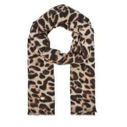 Szalik Guess. Brązowe szaliki damskie Guess, z aplikacjami. Za 194.99 zł.