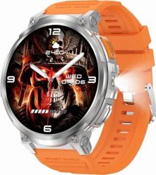 Smartwatch Gravity GT23-4 Pomarańczowy (GT23). Brązowe zegarki smartwatch Gravity, bez wzorów. Za 166.41 zł.