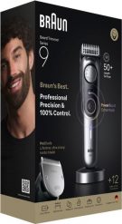 Trymer Braun BeardTrimmer 9 BT9560 trymer do brody Bateria 52 2 cm Mokry i suchy Czarny, Srebrny. Golarki i trymery BRAUN. Za 578.12 zł.