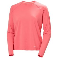 Bluza damska Helly Hansen Shine Solen Crew. Czerwone bluzy damskie Helly Hansen, bez wzorów, bez ramiączek, bez kaptura. Za 342.50 zł.