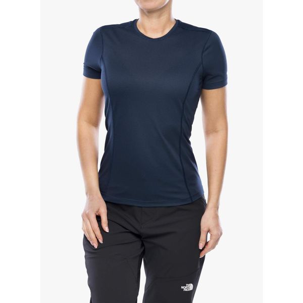 Koszulka termoaktywna damska Montane Dart Lite T-Shirt. Niebieskie koszulki sportowe damskie Montane, bez wzorów, bez ramiączek. Za 151.99 zł.