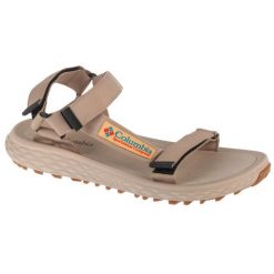 Sandały Columbia Konos Globetrot Sandal 2126931258 beżowy. Brązowe sandały męskie bez wzorów, z gumy, bez zapięcia. W wyprzedaży za 311.49 zł.