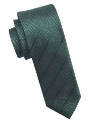 Elegancki i Modny Męski Krawat - Angelo di Monti - Zieleń Butelkowa, Prążek. Zielone krawaty i muchy Angelo di Monti, bez wzorów, z tkaniny, eleganckie. Za 45.00 zł.