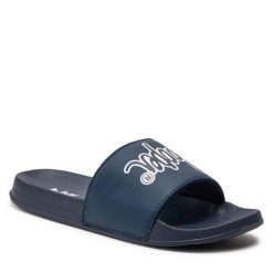 Klapki Lee Cooper. Niebieskie klapki damskie Lee Cooper, bez wzorów, bez obcasa, bez zapięcia. Za 69.99 zł.