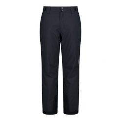 Spodnie narciarskie z tkaniny żakardowej CMP. Czarne spodnie sportowe męskie CMP, m, bez wzorów, z tkaniny, narciarskie. Za 505.85 zł.