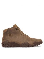 CAT Footwear Trzewiki Gridlock HI P726758 Beżowy ciemny. Brązowe botki męskie CAT Footwear, bez wzorów, z nubiku, bez obcasa, bez zapięcia. Za 569.99 zł.