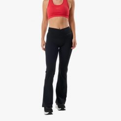 Długie legginsy trening damska Swedemount Core Wrap Jazz Tights szybkoschnące. Czarne bielizna sportowa damska SWEDEMOUNT, bez wzorów, z tkaniny. Za 169.99 zł.