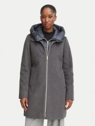 Marella Płaszcz zimowy Emme by Marella Bacio 2625496102 Szary ciemny Regular Fit. Szare płaszcze damskie Marella, na zimę, bez wzorów, z syntetyku, bez kołnierzyka, bez kaptura. Za 1,169.00 zł.