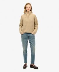 Superdry Jeansy Slim z organicznej bawełny, średni stan — Logan Vintage Dark. Niebieskie jeansy damskie Superdry, z aplikacjami, z bawełny, klasyczne. Za 316.50 zł.