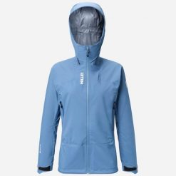 Kurtka trekkingowa damska MILLET Kamet Gore-tex Jkt W active fit. Niebieskie kurtki sportowe damskie Millet, na zimę, l, bez wzorów, z gore-texu, bez ramiączek, trekkingowe, gore-tex. Za 1,189.00 zł.