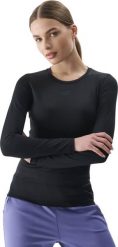 Koszulka damska 4F Longsleeve FNK F324 głęboka czerń 4FRSS25TFLOF324 20S XS. Bluzki damskie 4F, s, bez wzorów, bez kołnierzyka, bez ramiączek. Za 116.51 zł.