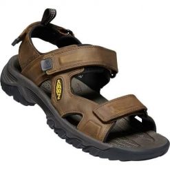 Buty do chodzenia męskie Keen Sandały Męskie Targhee Iii Open Toe Bisonmul. Brązowe sandały męskie Keen, bez wzorów, z materiału, sportowe, bez zapięcia. Za 654.00 zł.