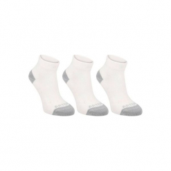 Skarpety sportowe RS160 3 pary. Białe skarpetki damskie ARTENGO, bez wzorów, z bawełny. Za 14.99 zł.
