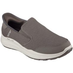 Buty sportowe męskie Skechers Equalizer 5.0 Dray. Szare buty sportowe męskie Skechers, bez wzorów, bez zapięcia, na fitness i siłownię. Za 390.00 zł.