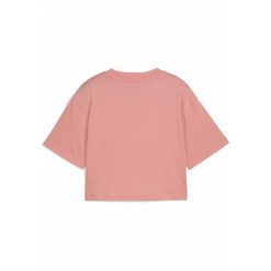 Młodzieżowa koszulka ESS z logo No. 1 o krótkiej długości PUMA Pink Fruit. Czerwona bluzki damskie Puma, l, bez wzorów, prążkowane, młodzieżowe, bez kołnierzyka, bez ramiączek. Za 79.00 zł.