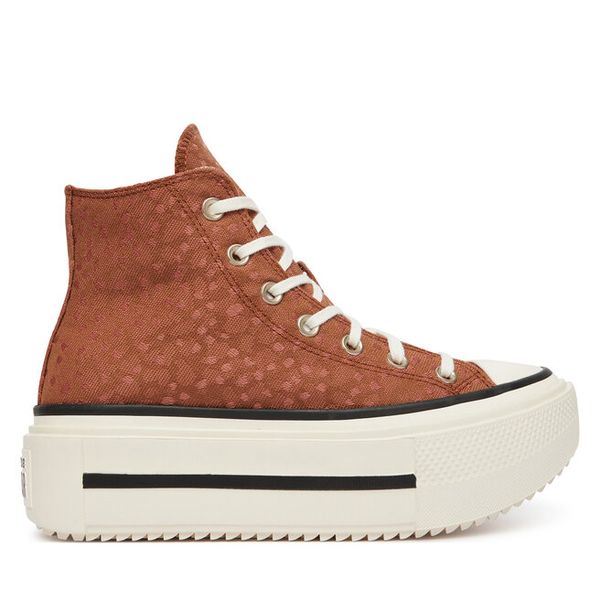 Trampki Converse. Brązowe trampki i tenisówki damskie Converse, bez wzorów, bez zapięcia. Za 385.99 zł.