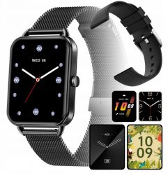 Smartwatch DA02 Czarny (EL-ZEG-DA02-C). Czarne zegarki smartwatch NoName, bez wzorów. Za 99.00 zł.