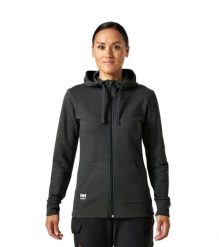 Bluza sportowa damska Helly Hansen Manchester Zip Hoodie. Czarne bluzy damskie Helly Hansen, l, bez wzorów, z bawełny, klasyczne, bez ramiączek, bez kaptura. Za 120.99 zł.
