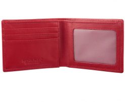 Cienki portfel damski skórzany typu SLIM (Czerwony) Uniwersalny. Czerwone portfele damskie KORUMA. Za 164.91 zł.