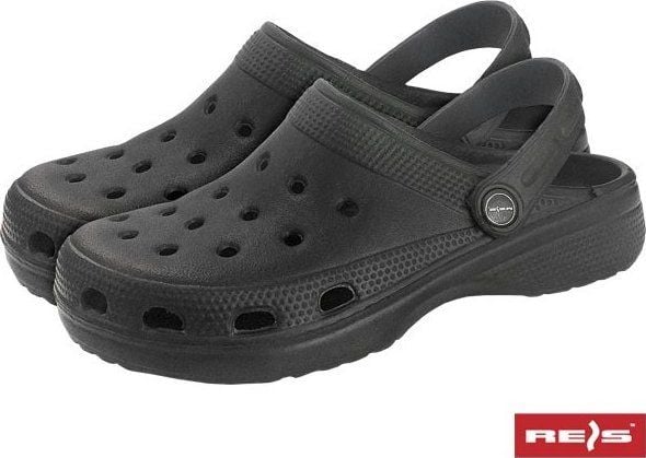 R.E.I.S. BCDOTS - Klapki DOTS - czarny 45. Czarne klapki męskie R.E.I.S., bez wzorów, bez zapięcia. Za 24.68 zł.