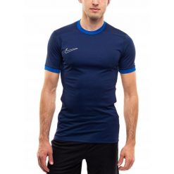 Koszulka Mężczyzna Nike Dri-FIT Academy T-shirt Bluzka Sportowa Treningowa XL. Niebieskie koszulki sportowe męskie Nike, m, bez wzorów, z materiału, bez ramiączek, na fitness i siłownię, dri-fit (nike). Za 76.99 zł.