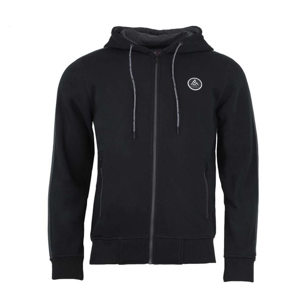 Bluza Peak Mountain Cyril. Czarne bluzy męskie Peak Mountain, na zimę, bez wzorów, sportowe, bez ramiączek, bez kaptura. W wyprzedaży za 205.00 zł.