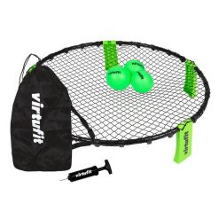 Roundnet Pro - RN90 - Z 3 piłkami i torbą do przechowywania. Zielone torby sportowe męskie VIRTUFIT, bez wzorów, z materiału, duże. Za 202.00 zł.