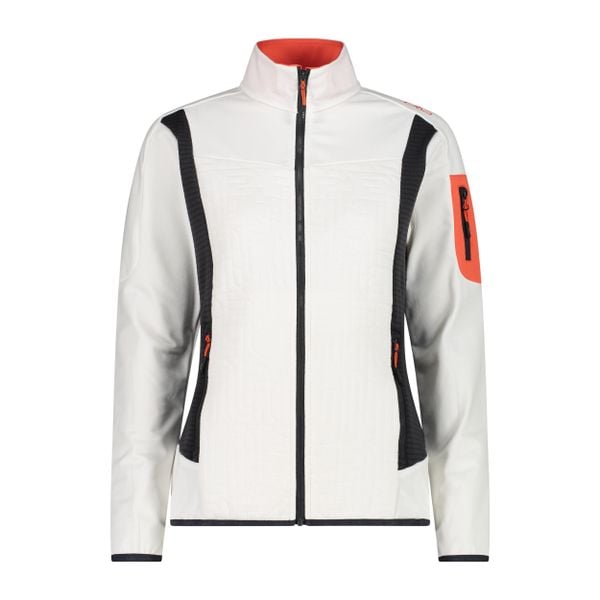 Bluza damska turystyczna CMP 34E6846. Białe bluzy damskie CMP, xl, bez wzorów, z materiału, sportowe, bez ramiączek, z kapturem. Za 184.99 zł.