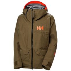 Damska kurtka narciarska Helly Hansen Ridge Infinity Shell. Brązowe kurtki sportowe damskie Helly Hansen, na zimę, bez wzorów, bez ramiączek, bez kaptura, narciarskie. W wyprzedaży za 2,565.00 zł.