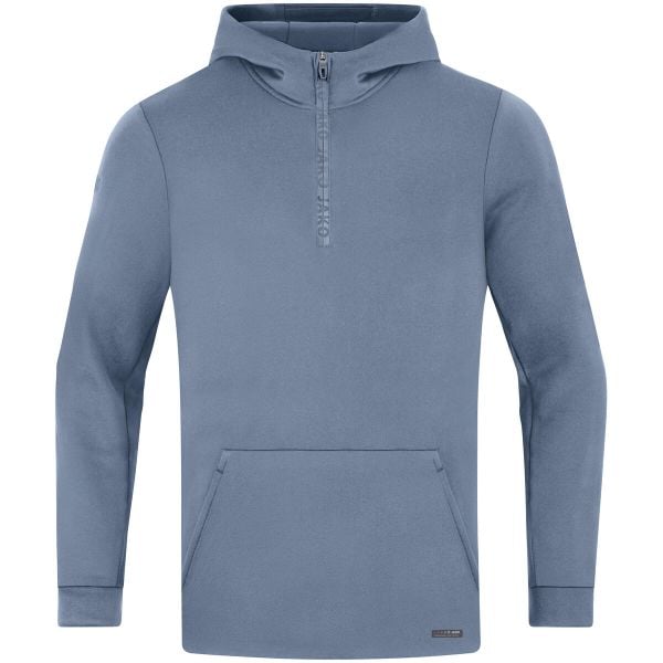 Bluza z kapturem Jako Pro Casual. Niebieskie bluzy damskie Jako, m, bez wzorów, z elastanu, casualowe, bez ramiączek, z kapturem. Za 370.39 zł.