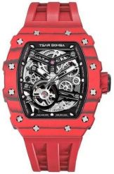 Zegarek męski Tsar Bomba TB8208CF-37 czerwony. Czerwone zegarki męskie NoName, bez wzorów. Za 2,340.00 zł.