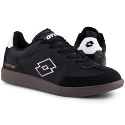 Buty męskie sportowe trampki Lotto VINTAL. Białe trampki męskie Lotto, bez wzorów, z gumy, sportowe, bez zapięcia. W wyprzedaży za 118.00 zł.