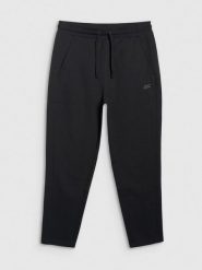4F Spodnie dresowe męskie - czarne XL. Czarne spodnie materiałowe męskie 4F, l, bez wzorów, z bawełny. Za 159.99 zł.