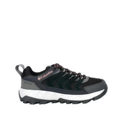Buty do wędrówek Columbia z wodoodpornej syntetycznej skóry. Czarne obuwie trekkingowe damskie Columbia, z materiału, bez zapięcia. Za 411.90 zł.