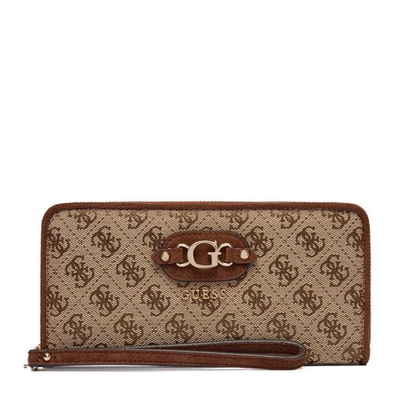 Portfel Guess. Brązowe portfele damskie Guess. Za 294.99 zł.