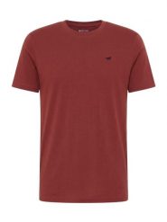 Męski T-Shirt Mustang Style Alex Russet Brown 1018008 8338. Brązowe t-shirty męskie Mustang, m, bez wzorów, bez kołnierzyka, bez ramiączek. Za 79.99 zł.