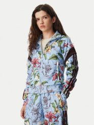 Adidas Bluza X Frarm Rio House Of Trio Track Top KX0043 Niebieski jasny Regular Fit. Niebieskie bluzy damskie Adidas, s, bez wzorów, z bawełny, bez ramiączek, bez kaptura. Za 348.99 zł.