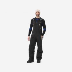 Spodnie snowboardowe ogrodniczki męskie Dreamscape SNB 900 UP. Brązowe spodnie sportowe męskie DREAMSCAPE, m, bez wzorów, z materiału, narciarskie. W wyprzedaży za 599.99 zł.