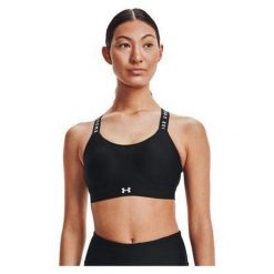 Stanik fitness cardio Under Armour Infinity High. Czarne bielizna sportowa damska Under Armour, xs, bez wzorów. Za 139.99 zł.